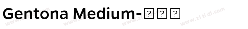 Gentona Medium字体转换